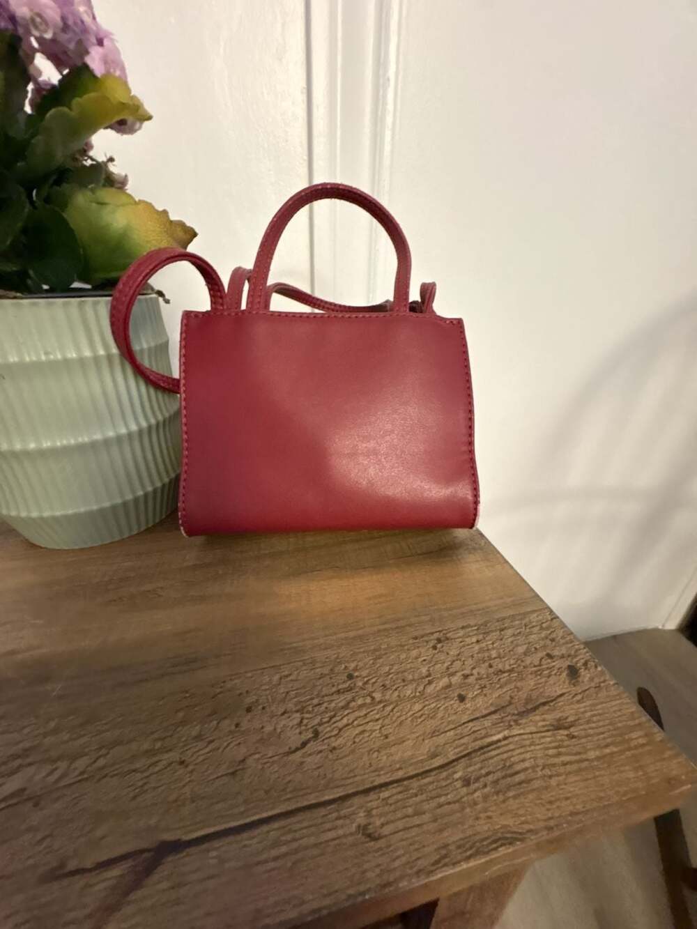 Telfar Small Shopping Bag  in Oxblood - Picture 2 of 4